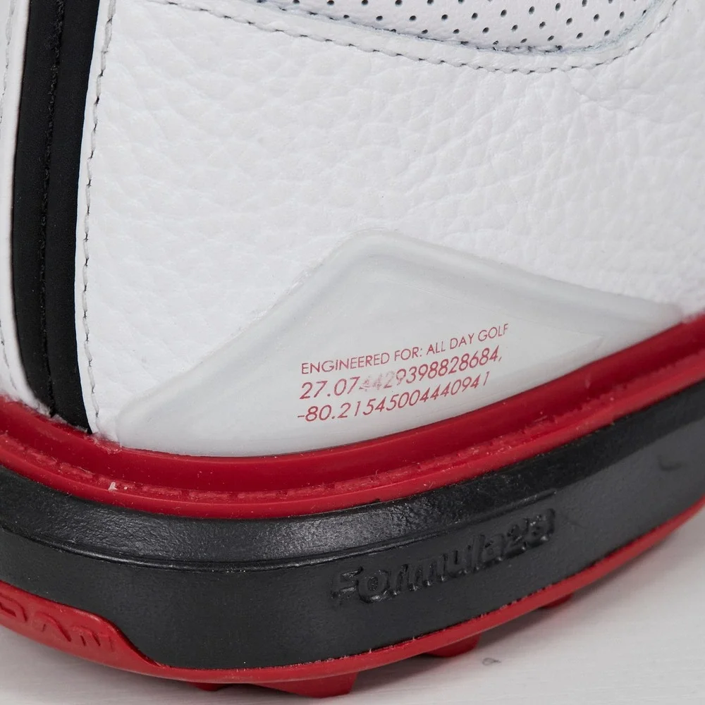 Nike Air Jordan ADG 5 Men's White-Red-Black Golf Shoes SZ: 8 FQ6642-103 NWOB